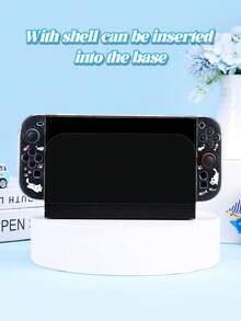 1个卡通猫鱼骨图案透明闪光保护壳，兼容Switch 2 (2025) / Switch OLED主机和Joy-Con手柄，Switch玩家的最佳礼物 - 彩色 - 查看 7