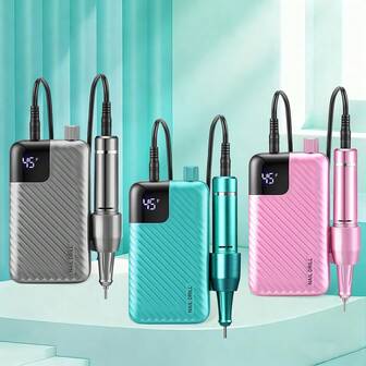 duofu 45000 RPM elektrisk nagelborrmaskin professionella borrar för gelnaglar laddningsbar sladdlös bärbar nagelfil manikyrverktyg nagelsalongsklass idealisk för nagelproffs och nybörjare för alla festivalgåvor