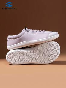 HOBIBEAR Minimalist Barefoot Shoes, Unisex | Zero Drop | Wide Fit Canvas Slip-On - Light Purple - View 4