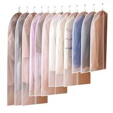 5 pieza Bolsa antipolvo para ropa, bolsillo colgante lavable y transparente, funda antipolvo para abrigo y traje, funda protectora para clasificar la ropa, bolsas colgantes para ropa con cremallera completa, cubiertas protectoras de prendas semi-transparentes para organización de armarios, materialresistente al polvo y el moho, adecuado para guardar ropa de temporada, ahorro de espacio y fácil de usar, protege la ropa del polvo, la humedad y las polillas, perfecto para el dormitorio, el organizador y el almacenamiento doméstico, 5 piezas Funda anti polvo para ropa, bolsa colgante anti polvo transparente para el hogar, funda anti polvo lavable para trajes, funda anti polvo completamente cerrada para abrigos y ropa gruesa para el hogar, decoración de dormitorio, organizador, almacenamiento doméstico, camiseta blanca de mujer, pantalones negros de mujer, ropa de invierno de señora, vestido, Juego de 5 fundas antipolvo para prendas - 60*80CM - Ver 9