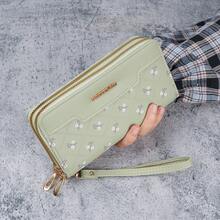 Cartera para Mujeres Estilo Largo Monedero Simple - Verde - Ver 20