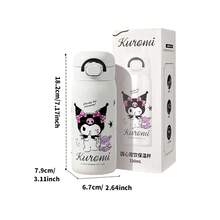Miniso Sanrio Kuromi 320毫升/10.82盎司双层保温杯 - 316不锈钢，保温/保冷，防漏，适合办公室/家庭/通勤（1个） - 白色 - 查看 7