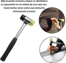THJOPOKEEL Juego de Herramientas de reparación de abolladuras, Herramientas de reparación de abolladuras sin Pintura para reparación de abolladuras de automóvil, Ki de Herramientas de reparación de - negro - Ver 4