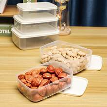 Refrigerator Storage Box, Ice Cream Sealed Box, Pickles & Snack Preservation Box, Cake Box, Soft Cover Plastic Containers - Multicolor - View 3