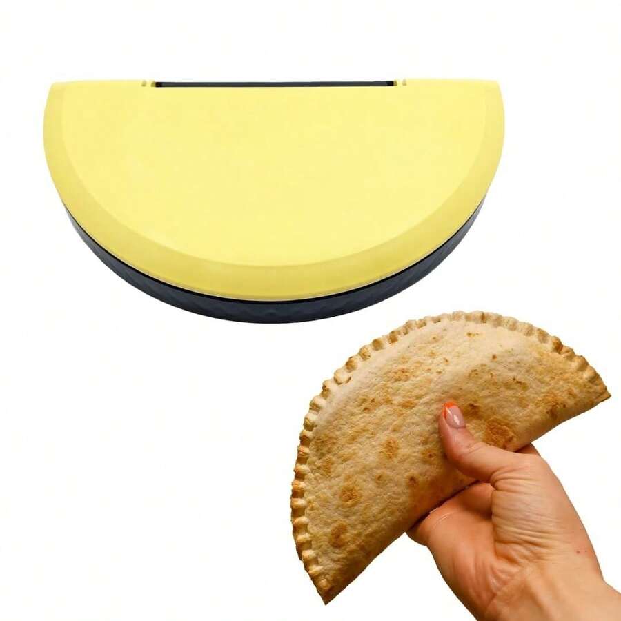 Tortilla Sealer Large - Fits 10-12" Flour Tortillas | Make Sealed Tacos, Quesadillas, Burritos & Stuffed Wraps - Yellow - 查看 1