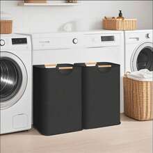 1pc Foldable Laundry Basket With Handle, Portable Dirty Clothes Storage Box For Bedroom, Bathroom, Multi-Functional Washing Organizer Basket For T-Shirts, Shirts, Household Items