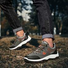 Men's Running Shoes, Walking Shoes, Park Hiking, Running On The Mountain Track, Or Even On A Date Are All Great Options. - 軍綠色 - 查看 3