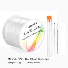 3Needles And 1pc Elastic String Stretchy Bracelet String Crystal String Bead Cord For Bracelet Necklace Beading Jewelry Making