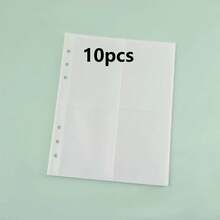 1 Item - Fresh And Transparent Softcover A5 Double-Buckled Binder, PVC Material Binder, A5 Binder, A5 Refill Pack. Can Be Used As A Nail Art Notebook, Photo Album, Sticker Book Organizer, Stamp Book, Sticker Binder, Sealant, Idol Card Organizer, Notebook, DIY Journal, Small Bag, Pocket Book - Multicolor - View 17