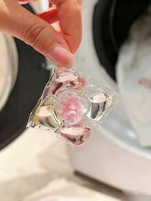 100粒/5合1洗衣凝珠,樱花香型。浓缩香氛,持久留香,多功能清洁护理,家庭装,适用于滚筒洗衣机。 - 彩色 - 查看 9