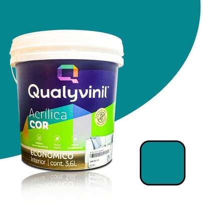 Tinta Acrílica para Pintura Parede Econômica Fosca 3,6L Qualyvinil