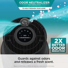 PZW Purificador de aire Shark para el hogar NeverChange para habitaciones grandes filtro que supera HEPA captura contaminantes caspa de mascotas polvo olor humo y más neutralizador de olores2537 - Carbn650 pies cuadrados - Ver 4