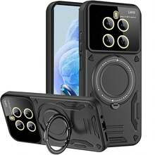 OPPO RENO 12 5G Phone Case With Ring Holder And Full Camera Protection - Black - View 10