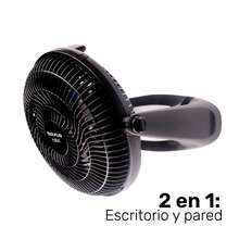 Ventilador Oasis 2 en 1, escritorio y pared,3 velocidades