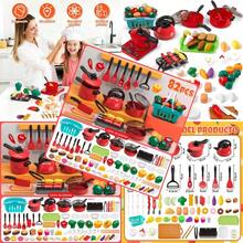 EPANO 82pcs Juego de Cocina y Arcilla Juguetes interactivos para Padres e Hijos Juego con induccion y Vajilla Hervidor Juego de Cocina Educativo Regalo de Fiesta Cocina-B82Conveniente y duradero, favorito para niños - Multicolor - Ver 1