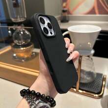 纯色液态硅胶三层全包覆式软胶手机壳，兼容 17、17 Air、17 Pro、17 Pro Max，具有防震保护和超细纤维内衬，也兼容 13、11、16 Pro Max、15、14 Plus、12 Mini、XS Max、7、8 Plus。春季礼物之选。 - 黑色 - 查看 9