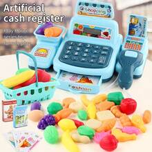Children's Funny Dress-Up Toy Simulation Cash Register, Parent-Child Interactive Supermarket Cash Register Toy, Suitable For 3+ Years Old (Batteries Not Included) - Multicolor - View 2