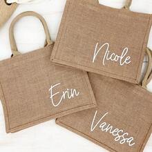 A Custom Letter Beach Bag, A Bachelorette Party Gift, A Bridesmaid Personalized Handbag, A Gift For Her, A Custom Gift Bag ,Travel Organizer, Girls Trip Essentials 2026, Unique Gift, Tote - Multicolor - View 4