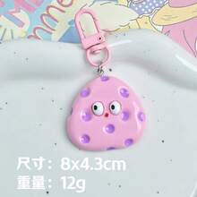 Cute Large Eyes Cheese Keychain, Fun Realistic Cheese Pendant, Adorable Backpack Charm, Unique Gift For Students, Couples & Best Friends - Móc khóa phô mai vàng số 1 - Xem 6