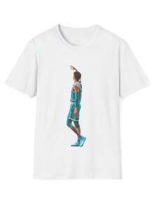 LaMello Ball Simple T Shirt-  All StarLadies Plain White Round Neck Short Sleeve Casual T-Shirt Blouse - White - View 1