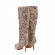 Women's Fashionable Pointed-Toe Stiletto Boots With A Sexy And Elegant Side Zipper Design, Suitable For Christmas, Halloween, Valentine's Day, Music Festivals, Nightclubs And Parties. - 蛇 - 查看 4