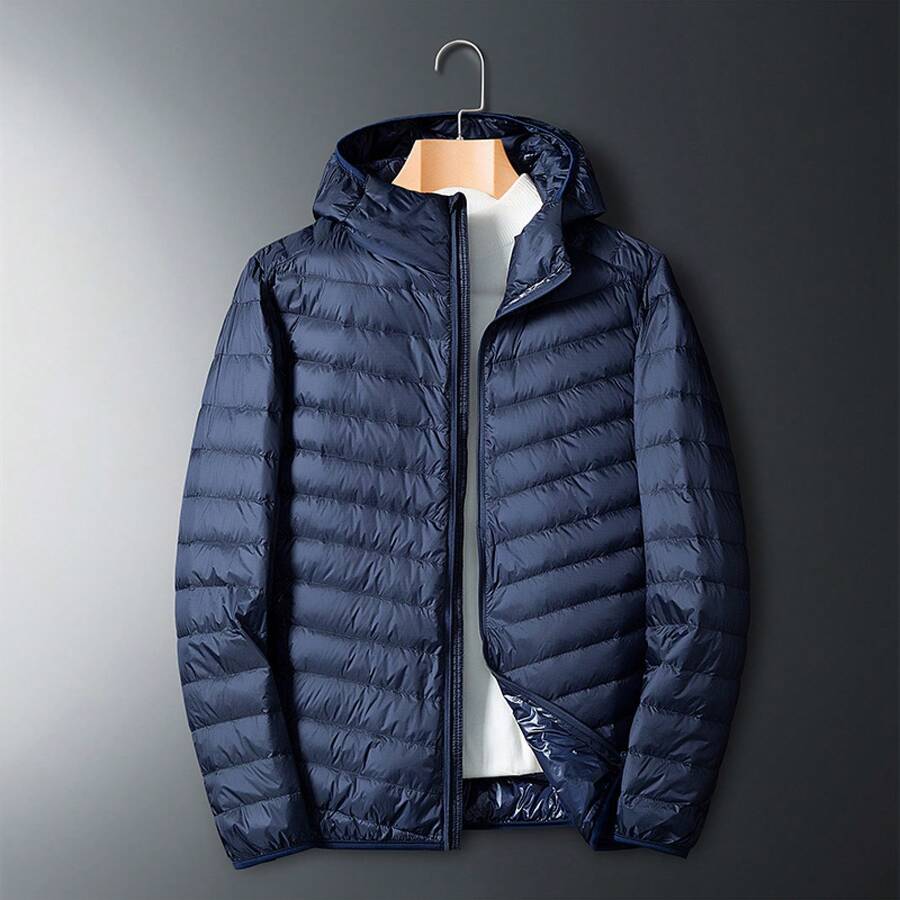 Men's Athletic Down Jackets - Male - Dark Blue - View 1
