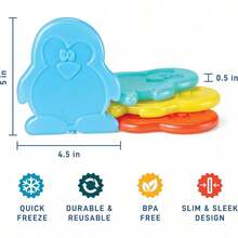 Fit Fresh Shaped Slim Ice Packs - Mariposa pingüina - Ver 3