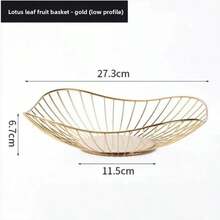 铁艺水果篮，防锈透气零食碗 - 厨房收纳整理架，可放置水果和包装零食，也适用于客厅或厨房 - 彩色 - 查看 9
