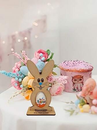Påskpresent Kanin Chokladägghållare, Trädekoration Hantverk, Festdekoration