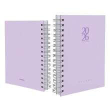 iscool 2026 Solid Colors Hardcover Agenda - Màu Lilac Tím - Xem 1