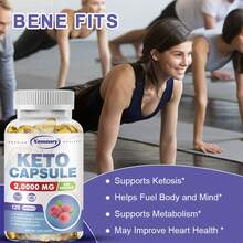 XEMENRY Keto Capsules 20000mg - Detox & Appetite Suppressant, Thin Belly, Supports Healthy Eating, Weight Management, Supports Immunity - 120pcs - 120 viên nang - Xem 8