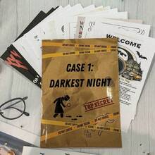 1 pieza 8in*8in*1.6in Juego de palabras misterio que brilla en la oscuridad - Juego de mesa Ahorcado para fiestas, con giro y iconos H-A-L-K, de material plástico, adecuado para viajes familiares, desafío de palabras portátil, sin necesidad de lápiz y papel, apto para fiestas, viajes, noches de juegos para adultos, fiesta de temática de terror - Caqui - Ver 10