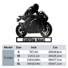 1 件可定制文字内容 DIY 手工艺品 摩托车越野赛装饰 锻铁装饰品，摩托车俱乐部，送给他，生日礼物，周年纪念礼物，家居装饰，可放置于卧室、客厅、办公室。春季摩托车越野赛奖品，多功能，装饰性强，可重复使用，精致，时尚，高品质，色彩丰富，现代，可定制，个性化，独特，适用于情人节、母亲节、生日、父亲节、毕业典礼、婚礼、乔迁之喜、家庭和谐、永恒的爱 - 黑色 - 查看 15