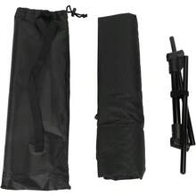 YQQ Fockety Silla de Playa Portátil con Respaldo Respaldo de Cama Ajustable Silla de Cama Sillón de Playa Plegable y Transpirable para Acampar Al Aire Libre Tomar el Sol Black2179 - Negro - Ver 6