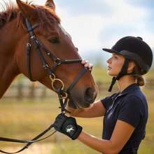 1 Pair Women's Premium Equestrian Gloves, Breathable And Lightweight, Suitable For All Seasons