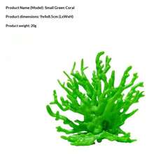 1pc Customizable Realistic Multi-Color Coral Miniature Micro Landscape Decor Aquarium Seaweed Accessories - C - View 7