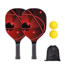 1 Juego de Paleta de Pickleball con Bolsa de Transporte + 2 Pelotas de Pickleball - Multicolor - Ver 11