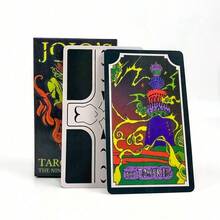 84张/套动漫《奇妙冒险》塔罗牌，占卜桌游，娱乐派对道具，礼品 - 彩色 - 查看 12