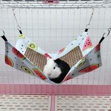 YQQ Pssopp Hamaca para Animales Pequeños Estera Refrigerante Jaula para Mascotas Hamaca para Ratas Jaula para Hámster Jaula Conejillo de Indias Conejo Chinchilla Roedor Sandía2179 - Multicolor - Ver 5