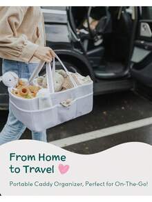 New Striped Multi-Function Diaper Bag, Large Capacity Lightweight Handbag - Grey Stripes - View 5