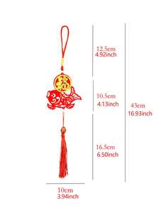 1Pc Chinese Knot Spring Festival Lantern Chinese Lucky Bag Pendants Chinese New Year Decorations For Home - Red - View 11