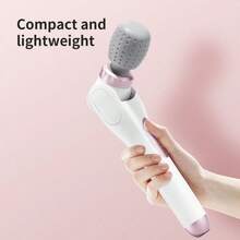 180° Foldable Electric Massager, Portable Handheld Massage Stick, USB Rechargeable, 5-Speed Adjustable, Rotating Relaxation Massage, Suitable For Neck, Back, Legs And Waist, The Best Choice For Holiday Gifts.1000 MAh Battery - Pink - View 7