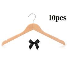 [Customized] Natural Solid Wood Hanger - Carved With Your Exclusive Logo Wooden Rotating Clothes Hanger For Clothing Store Wardrobe, Wooden Clothes Rack, Non-Slip Closet Organizer, Adult Wooden Hanger, Suitable For Wedding,Multi-Functional,Adjustable, Ornamental,Reusable,Exquisite,Adorable,High-Quality,Modern,Colorful,Cute,Comfortable,Stylish,Custom,Personalized,Unique,Ideal Gifts For Him,Ideal Gifts For Her,Boyfriend,Girlfriend,Dad,Mom,Family,Friends,Son,Daughter,Office,Tea Room,School,Home,Home Refresh,Customized Hangers & Racks - Bow Hanger - View 18