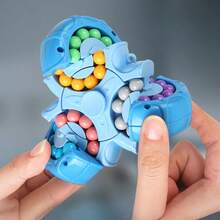 六面魔豆玩具 - 提升注意力、想象力和精细动作技能 | 指尖旋转游戏，改善手眼协调能力和创造力，男孩女孩的最佳节日礼物，适合复活节、万圣节、圣诞节等场合 - 彩色 - 查看 9