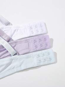 MIMILEMON 3pcs/Set Women's Fashion Underwire Gather Bras - Bust Enhancing, Lifting, Sexy, Comfortable All Day, Shaping Daily Look - Multicolor - View 5