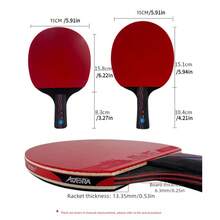 1pc Century Dawn 5-Star Table Tennis Racket, Professional Training & Competition Grade, High Elasticity , 7-Ply Solid Wood Blade, Comes With Case, Single Racket Set, Carbon Fiber Blade, Gym & Club Sports Equipment - Multicolor - View 13