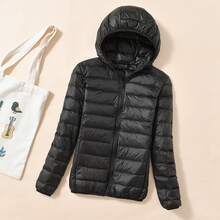 Women Sports Down Coats - Female - Black - View 1