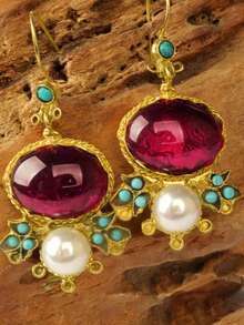 2pcs Vintage Faux Pearl & Rhinestone Dangle Earrings, Suitable For Party, Daily Wear, Gatherings, 2026 New Jewelry For Women - Multicolor - View 2