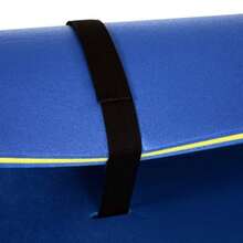 HOMCOM 10'x 5' Floating, 3 - Layer Swimming Pool Floating Portable Foam Raft, Thick And Durable Activities Lake, Oceans, Blue - Blue + Plastic - View 6