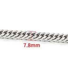 1 Pack 1 Meter 304 Stainless Steel Multi-Style Silver Cuban Link Chain, Suitable For Jewelry Making, DIY Materials, Necklaces, Bracelets, Clothing Accessories - Multiple Cuban Chains - View 12